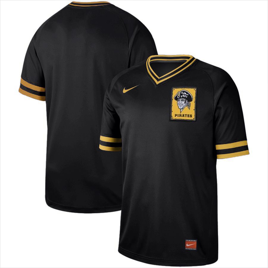 2019 Men MLB Pittsburgh Pirates blank black Nike Cooperstown Collection Jerseys->new york yankees->MLB Jersey